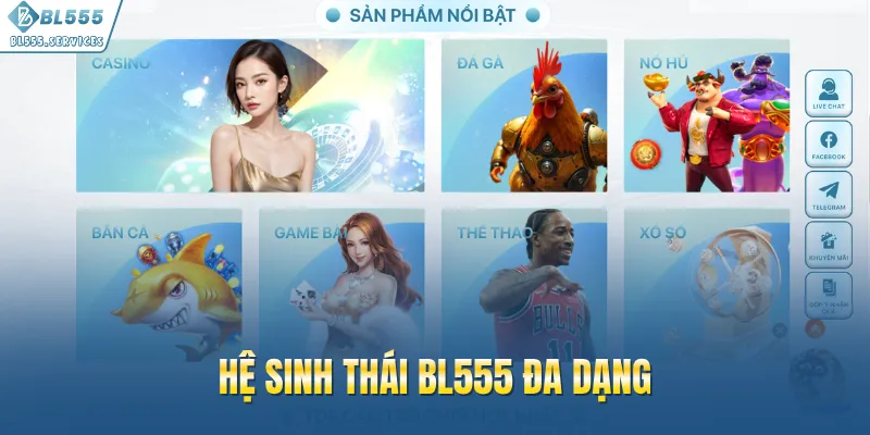 Hệ sinh thái BL555 đa dạng